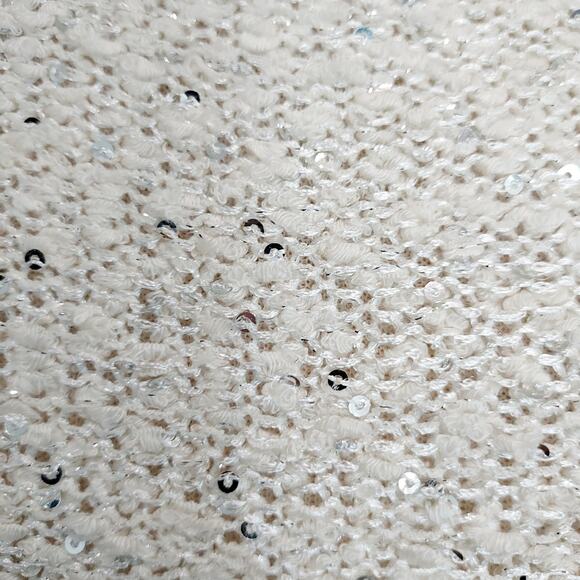 Alfani Cream Sweater w/Sequins Size MP - Picture 7 of 10